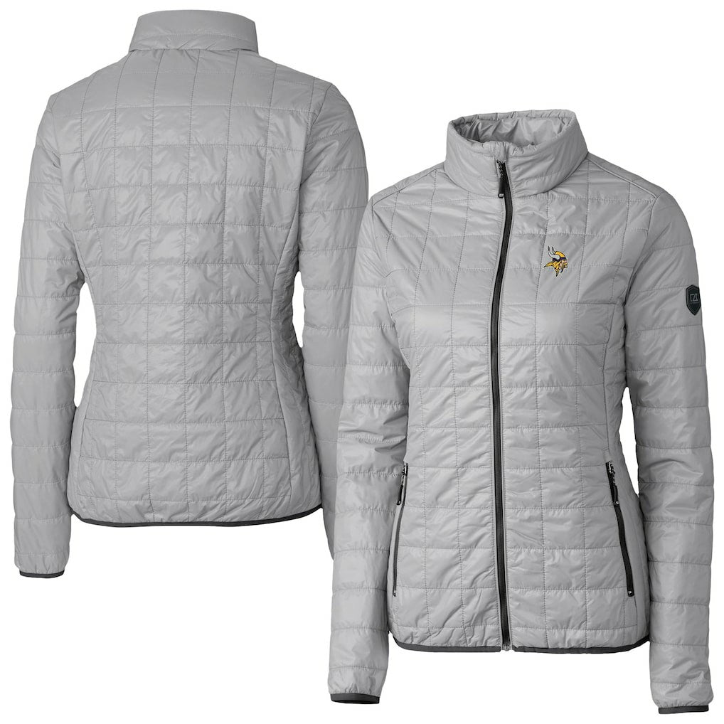 Cutter & Buck Women's Rainier PrimaLoft Eco Insulated Full-Zip Puffer Jacket - Minnesota Vikings