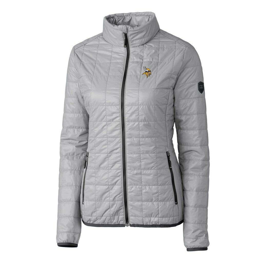 Cutter & Buck Women's Rainier PrimaLoft Eco Insulated Full-Zip Puffer Jacket - Minnesota Vikings