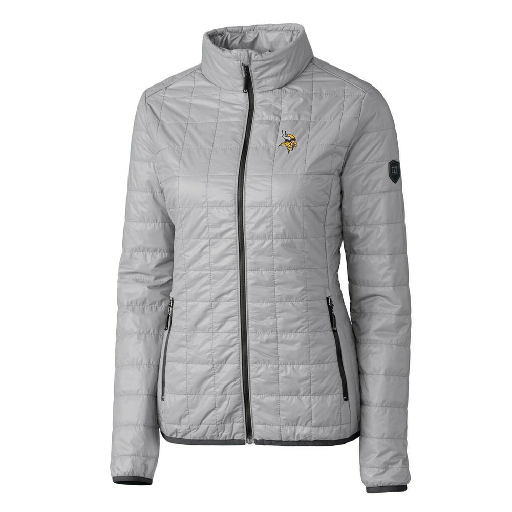 Cutter & Buck Women's Rainier PrimaLoft Eco Insulated Full-Zip Puffer Jacket - Minnesota Vikings
