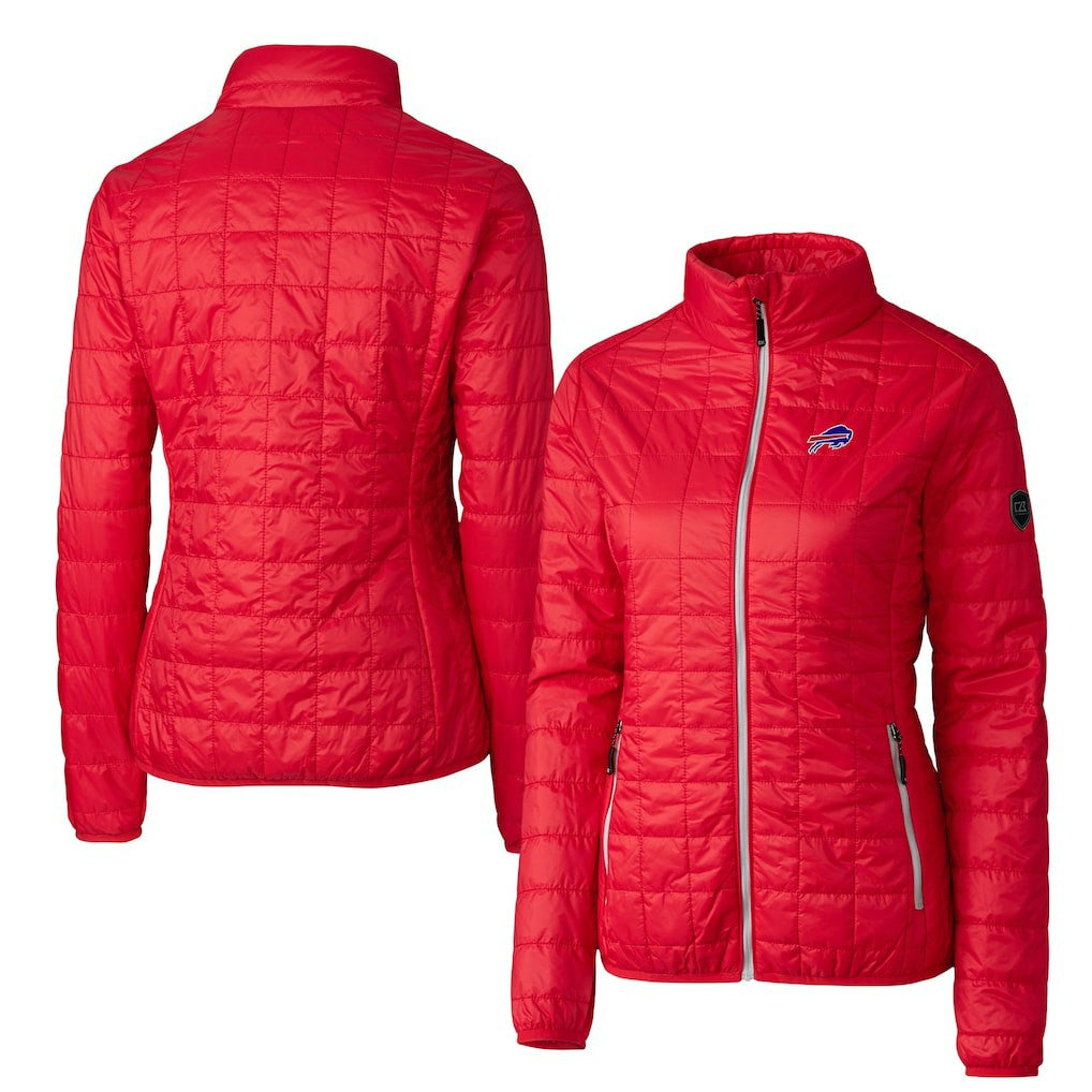 Cutter & Buck Women's Rainier PrimaLoft Eco Insulated Full-Zip Puffer Jacket - Buffalo Bills