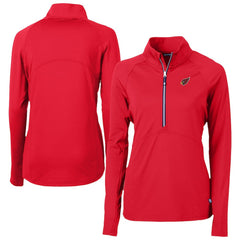 Cutter & Buck Women's Adapt Eco Knit Stretch Recycled Half-Zip Pullover Top - Arizona Cardinals