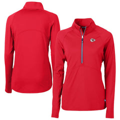 Cutter & Buck Women's Adapt Eco Knit Stretch Recycled Half-Zip Pullover Top - Kansas City Chiefs