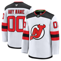 NHL White New Jersey Devils Fanatics Away Premium Custom Jersey