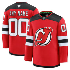 NHL Red New Jersey Devils Fanatics Home Premium Custom Jersey