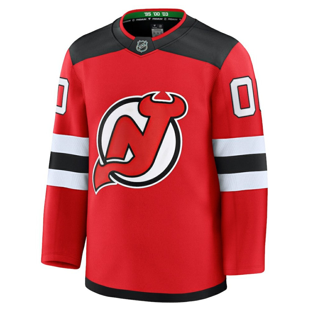 NHL Red New Jersey Devils Fanatics Home Premium Custom Jersey