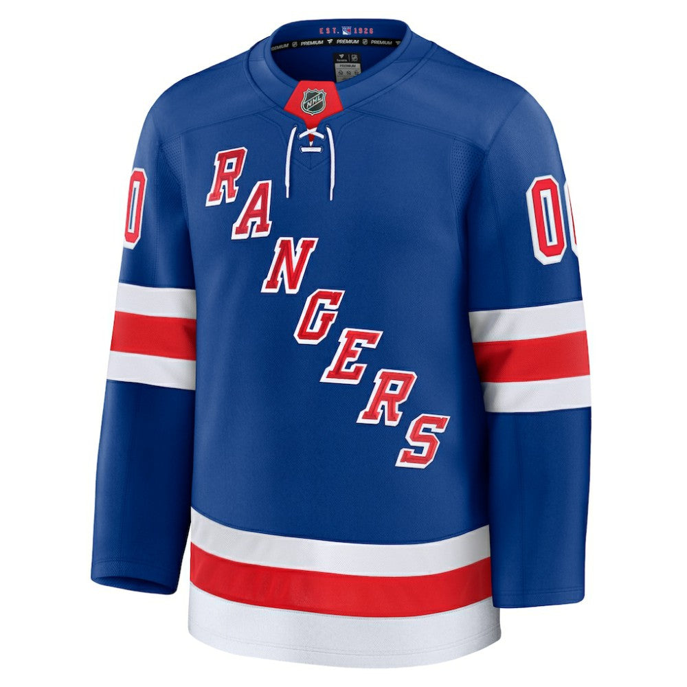 NHL Royal New York Rangers Fanatics Home Premium Custom Jersey