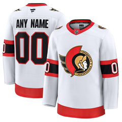 NHL White Ottawa Senators Fanatics Away Premium Custom Jersey
