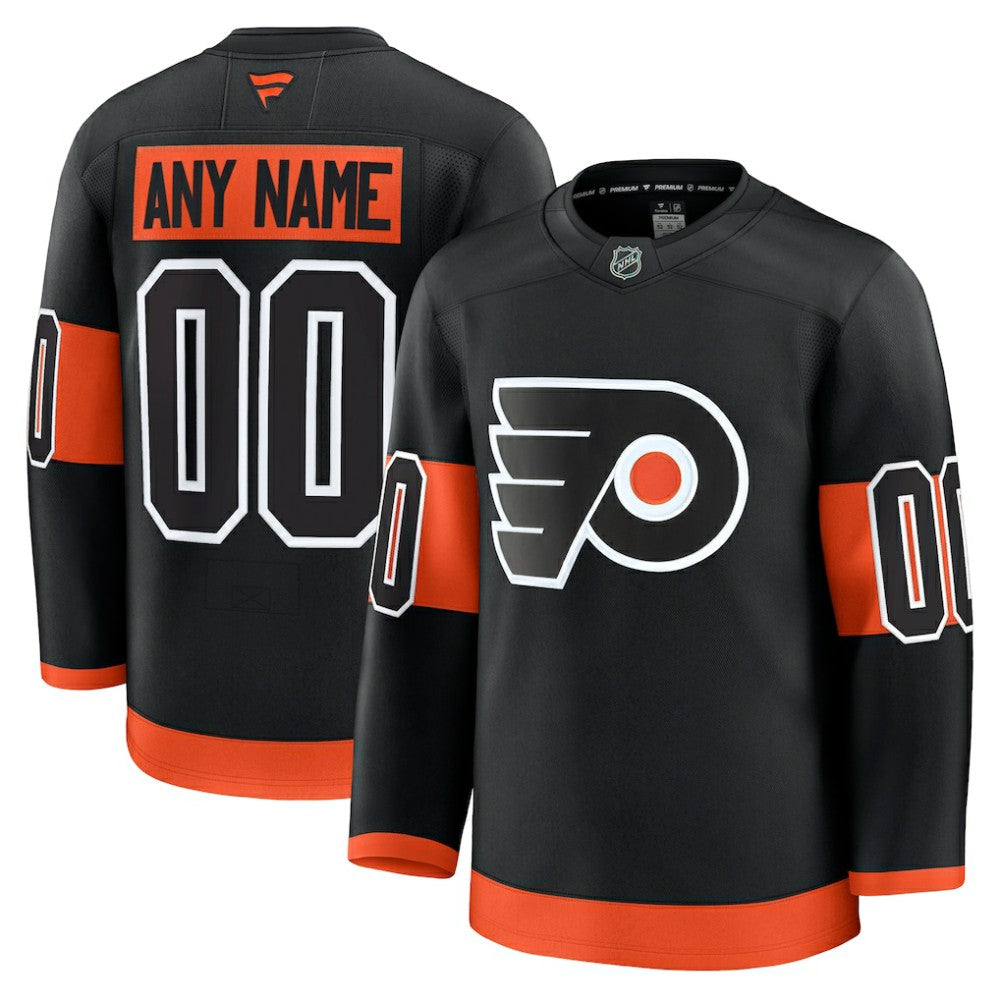 NHL Black Philadelphia Flyers Fanatics Alternate Premium Custom Jersey