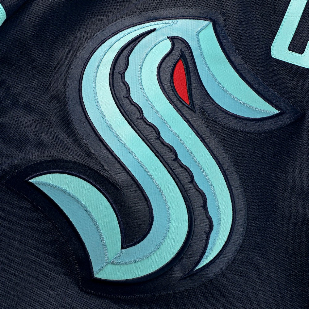 NHL Deep Sea Blue Seattle Kraken Fanatics Home Premium Custom Jersey
