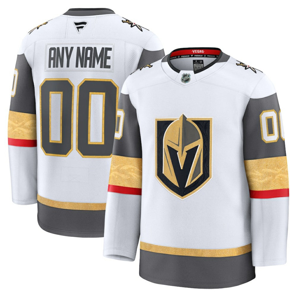 NHL White Vegas Golden Knights Fanatics Away Premium Custom Jersey