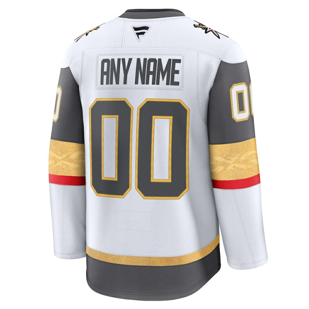 NHL White Vegas Golden Knights Fanatics Away Premium Custom Jersey