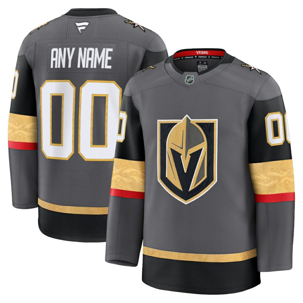 NHL Gray Vegas Golden Knights Fanatics Alternate Premium Custom Jersey