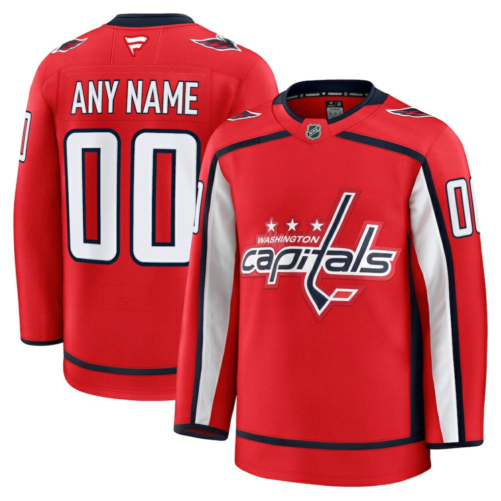 NHL Red Washington Capitals Fanatics Home Premium Custom Jersey