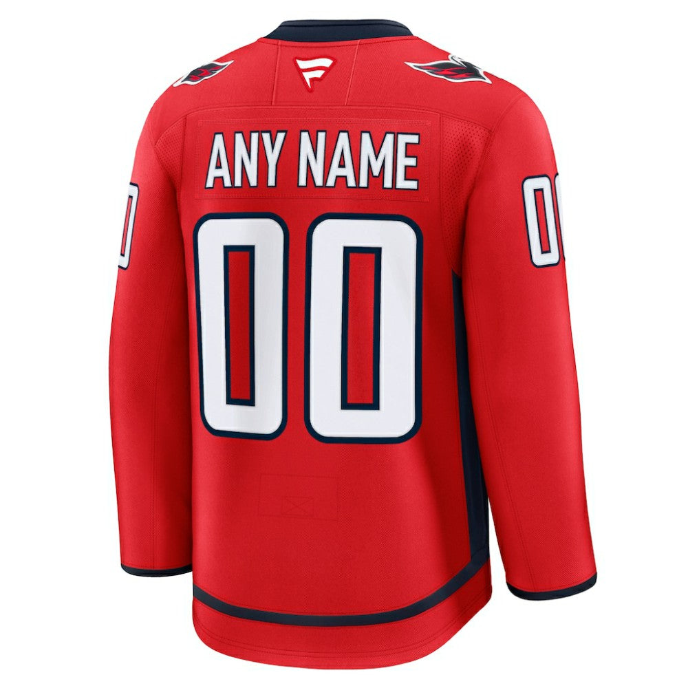 NHL Red Washington Capitals Fanatics Home Premium Custom Jersey
