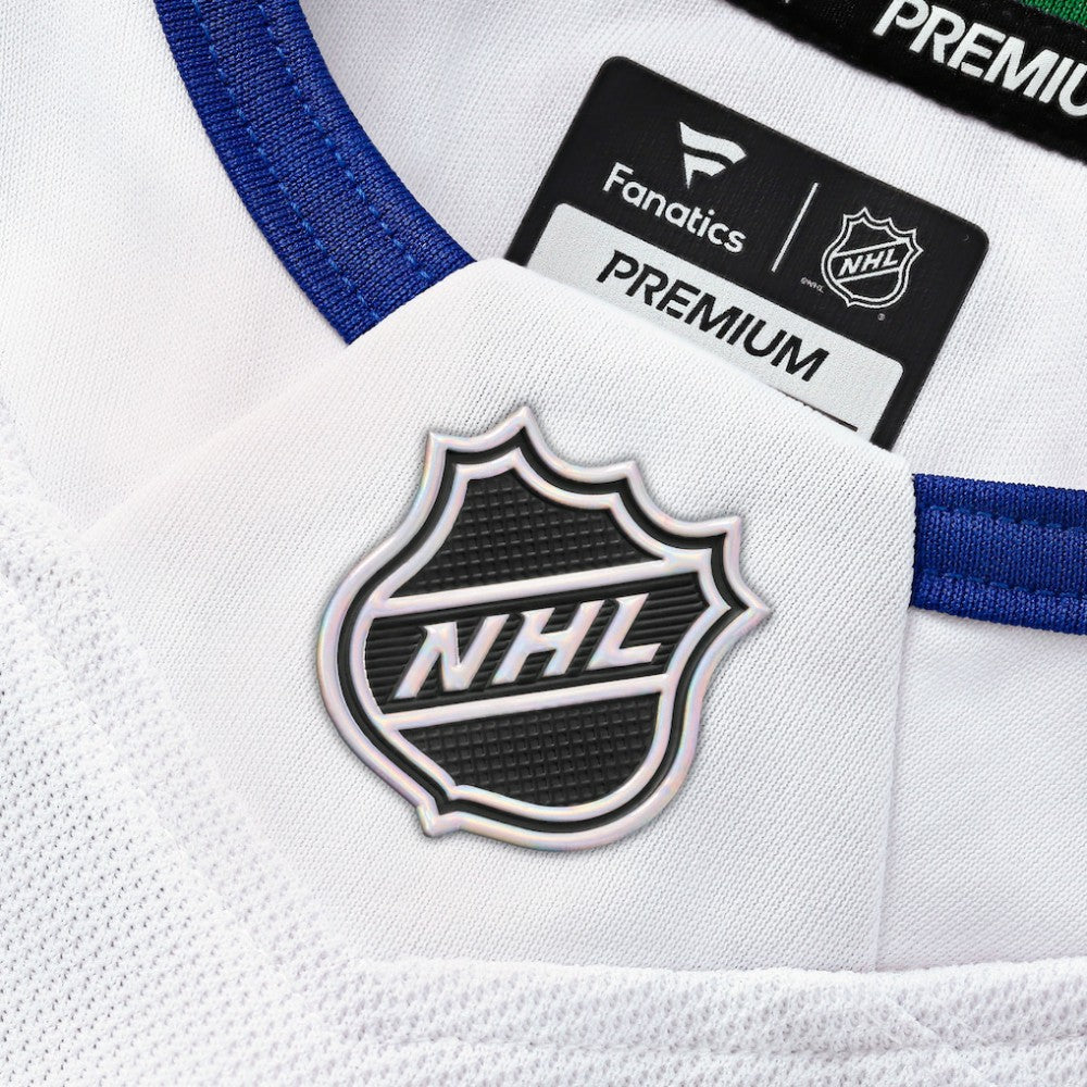 NHL White Vancouver Canucks Fanatics Away Premium Custom Jersey