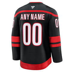 NHL Black Carolina Hurricanes Fanatics Home Premium Custom Jersey