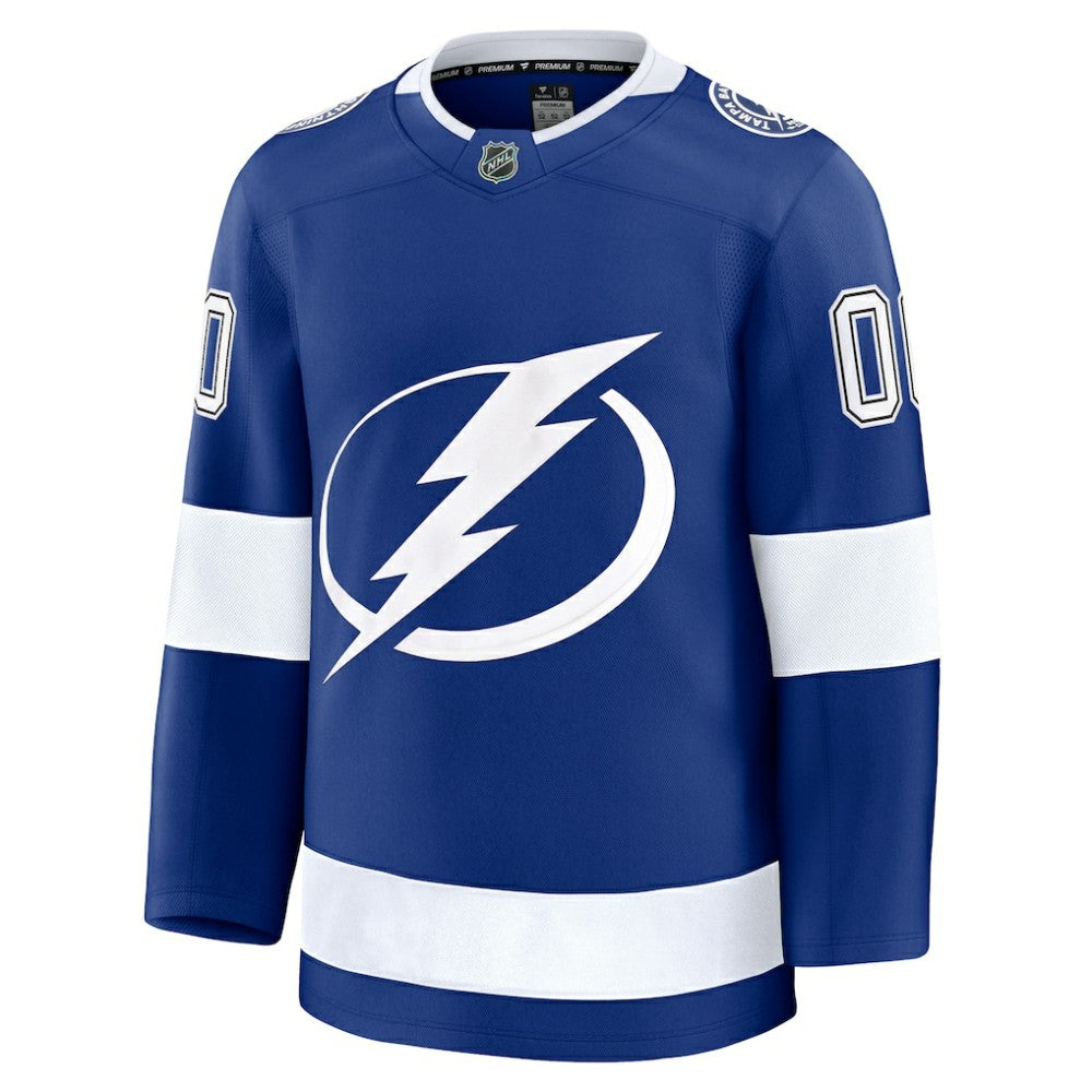 NHL Blue Tampa Bay Lightning Fanatics Home Premium Custom Jersey