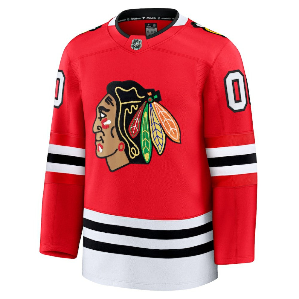 NHL Red Chicago Blackhawks Fanatics Home Premium Custom Jersey