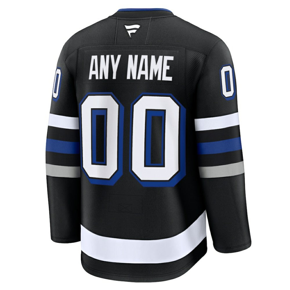 NHL Black Tampa Bay Lightning Fanatics Alternate Premium Custom Jersey