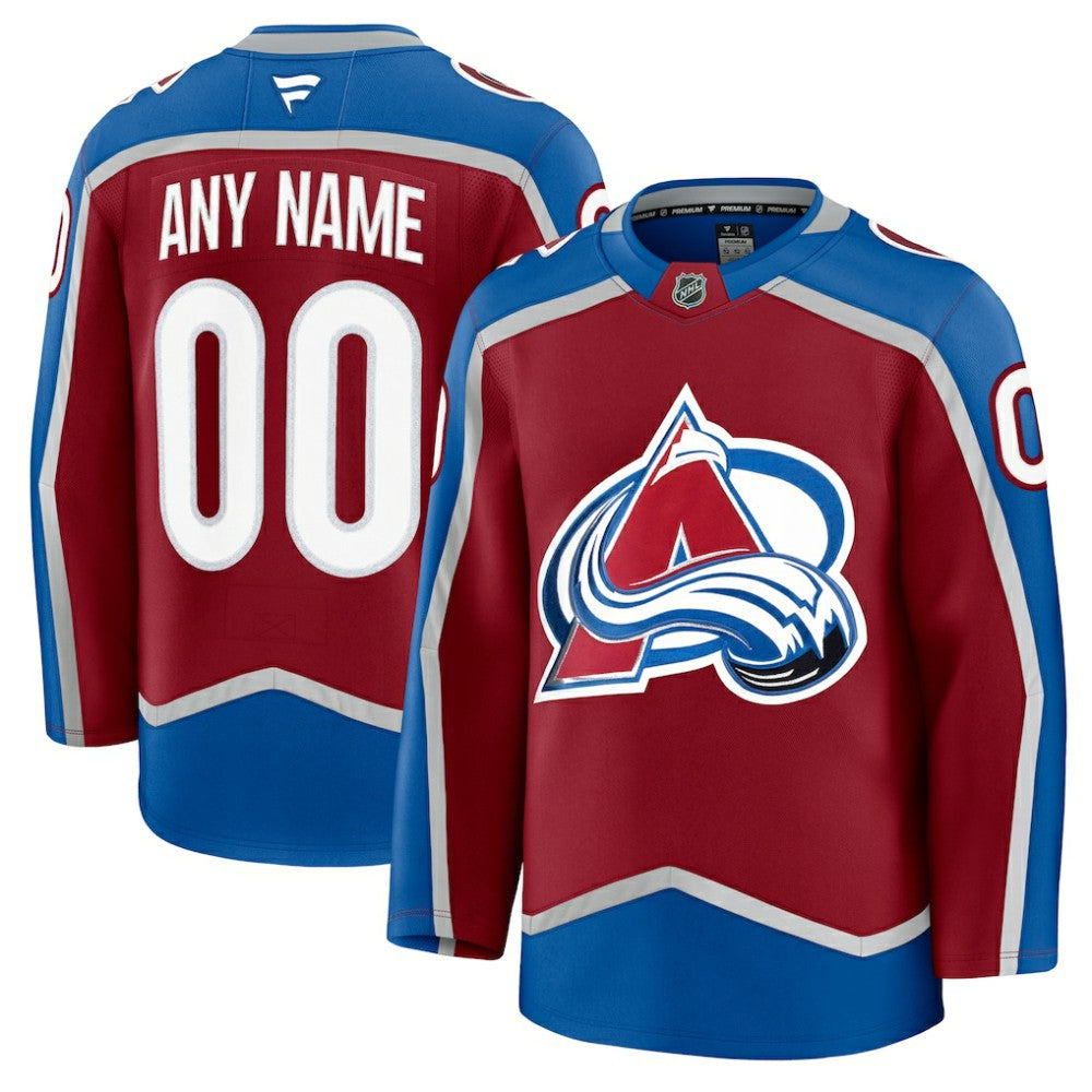 NHL Burgundy Colorado Avalanche Fanatics Home Premium Custom Jersey