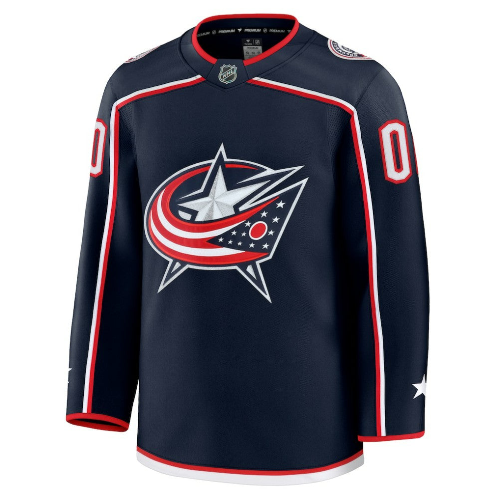 NHL Navy Columbus Blue Jackets Fanatics Home Premium Custom Jersey