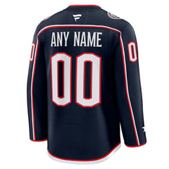 NHL Navy Columbus Blue Jackets Fanatics Home Premium Custom Jersey