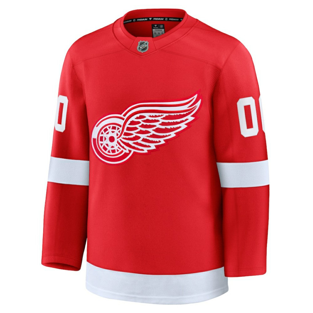 NHL Red Detroit Red Wings Fanatics Home Premium Custom Jersey