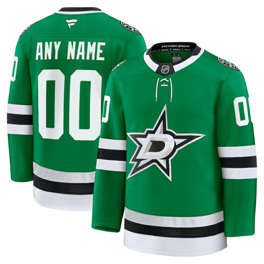NHL Kelly Green Dallas Stars Fanatics Home Premium Custom Jersey