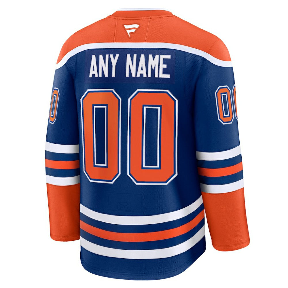 NHL Royal Edmonton Oilers Fanatics Home Premium Custom Jersey