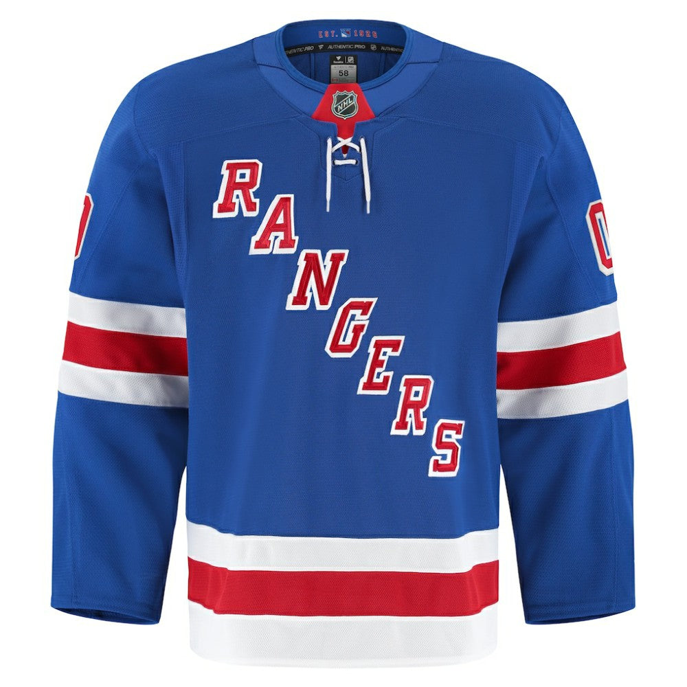NHL Royal New York Rangers Fanatics Home Authentic Pro Custom Jersey