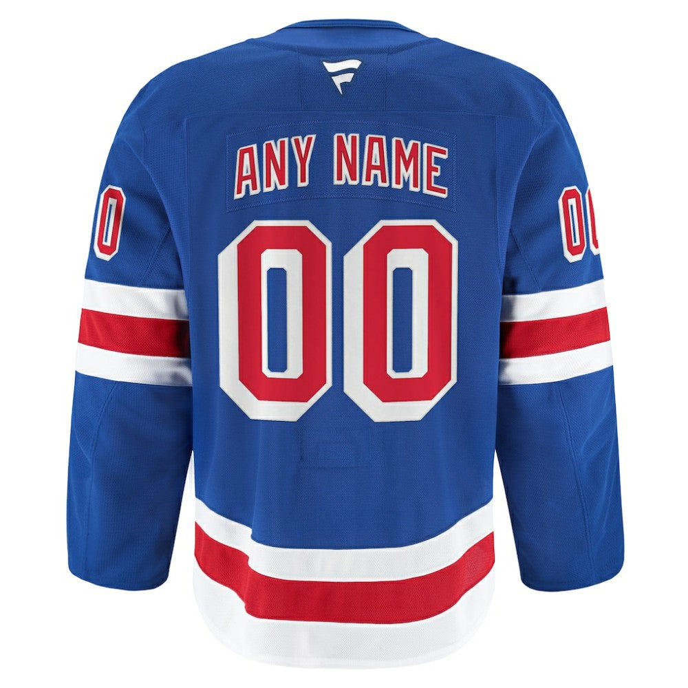 NHL Royal New York Rangers Fanatics Home Authentic Pro Custom Jersey