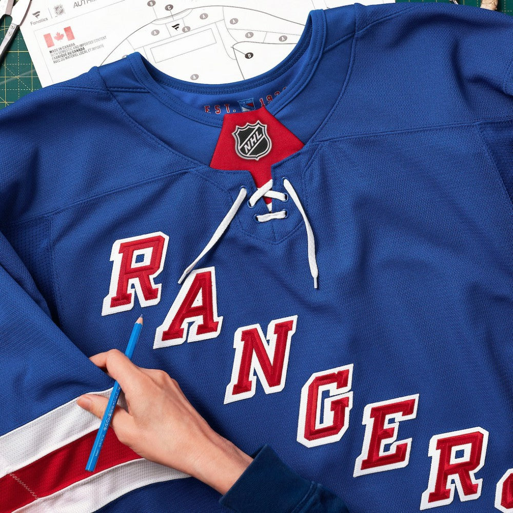 NHL Royal New York Rangers Fanatics Home Authentic Pro Custom Jersey