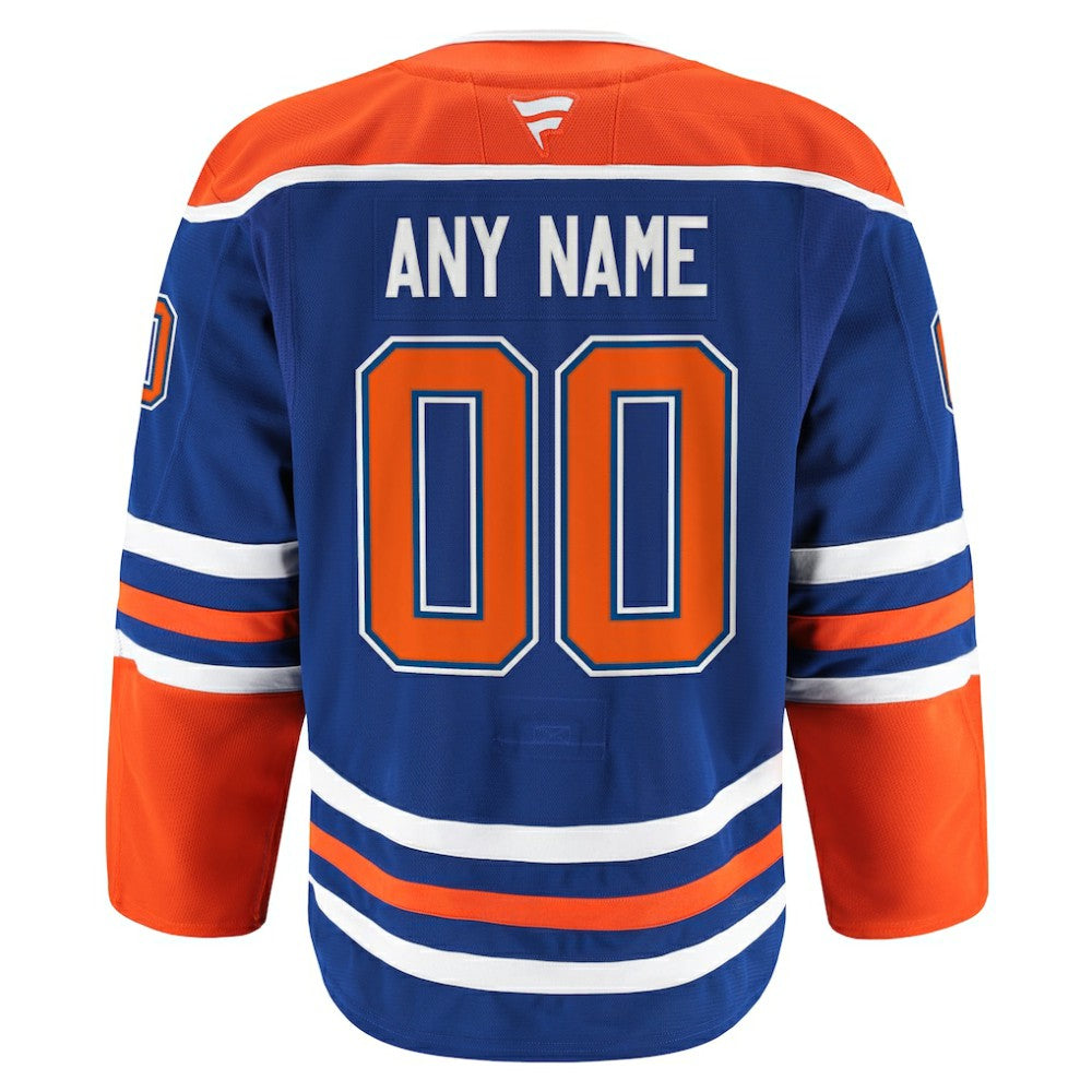 NHL Royal Edmonton Oilers Fanatics Home Authentic Pro Custom Jersey