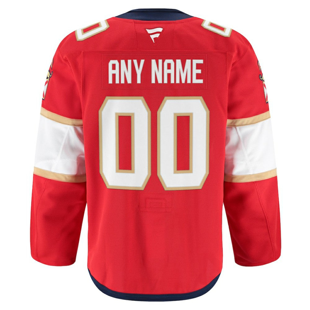 NHL Red Florida Panthers Fanatics Home Authentic Pro Custom Jersey