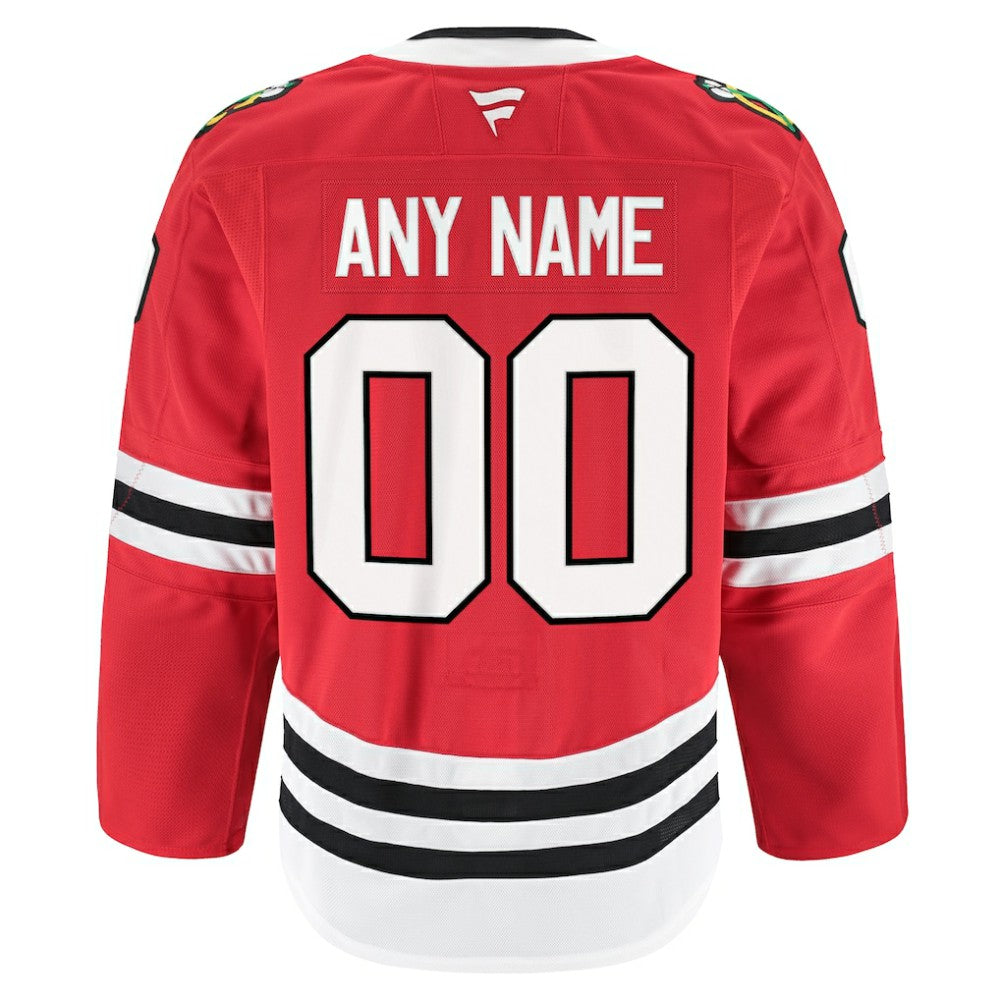 NHL Red Chicago Blackhawks Fanatics Home Authentic Pro Custom Jersey
