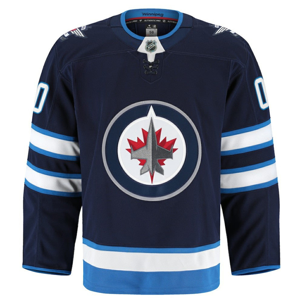 NHL Navy Winnipeg Jets Fanatics Home Authentic Pro Custom Jersey