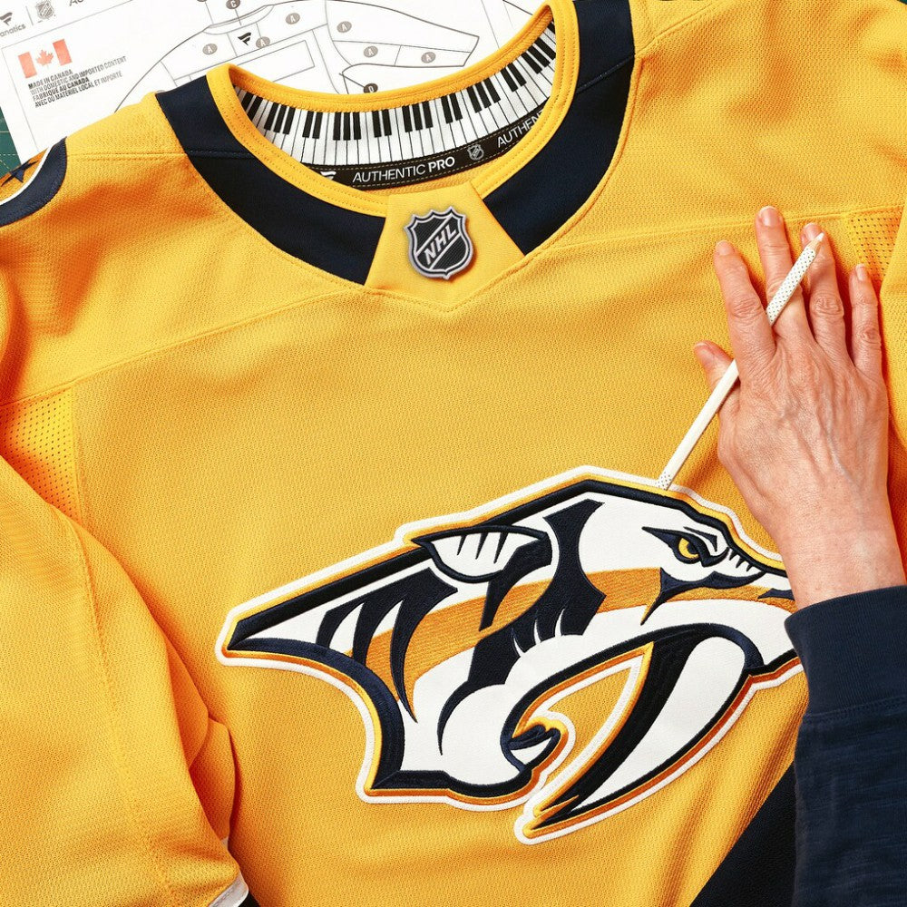 NHL Gold Nashville Predators Fanatics Home Authentic Pro Custom Jersey