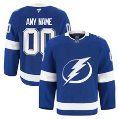 NHL Blue Tampa Bay Lightning Fanatics Home Authentic Pro Custom Jersey