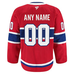 NHL Red Montreal Canadiens Fanatics Home Authentic Pro Custom Jersey
