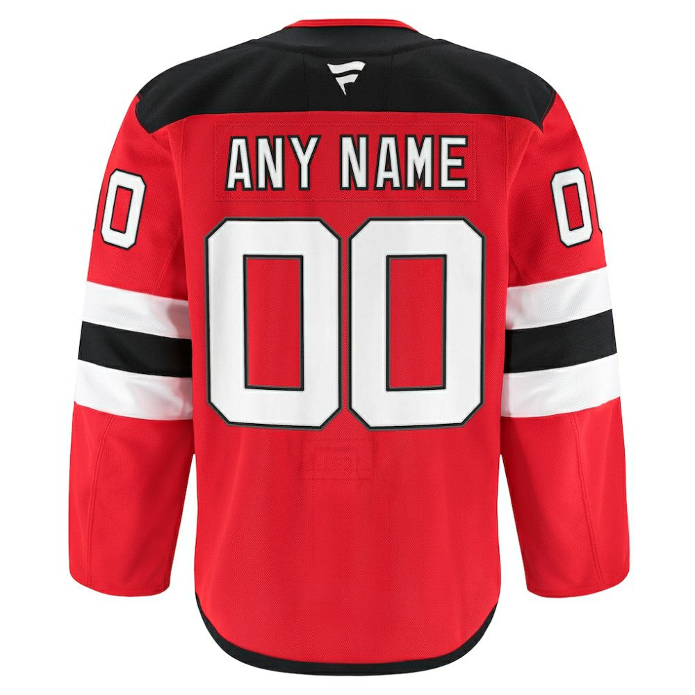 NHL Red New Jersey Devils Fanatics Home Authentic Pro Custom Jersey