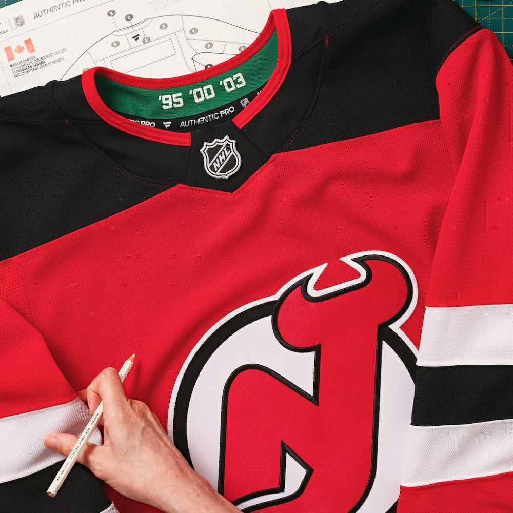 NHL Red New Jersey Devils Fanatics Home Authentic Pro Custom Jersey