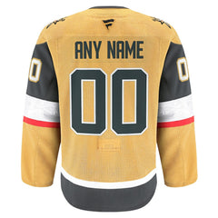 NHL Gold Vegas Golden Knights Fanatics Home Authentic Pro Custom Jersey