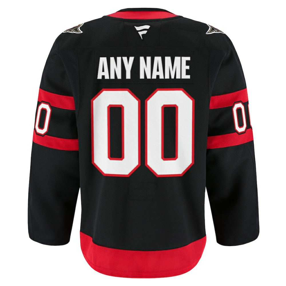 NHL Black Ottawa Senators Fanatics Home Authentic Pro Custom Jersey