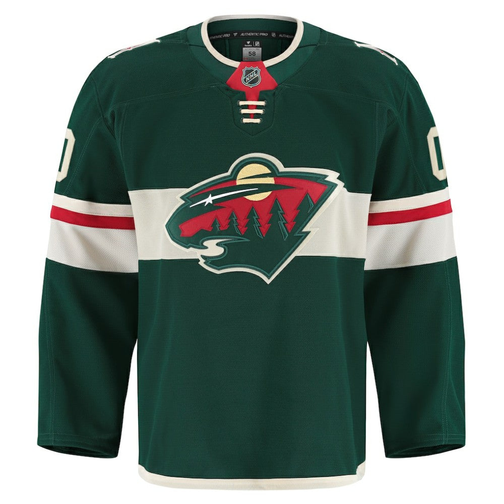 NHL Green Minnesota Wild Fanatics Home Authentic Pro Custom Jersey