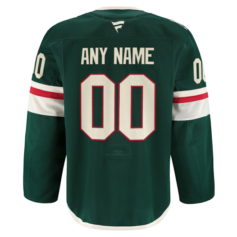 NHL Green Minnesota Wild Fanatics Home Authentic Pro Custom Jersey