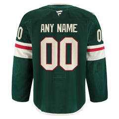 NHL Green Minnesota Wild Fanatics Home Authentic Pro Custom Jersey
