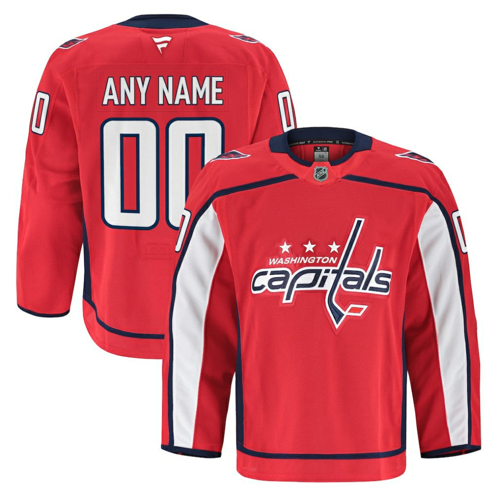NHL Red Washington Capitals Fanatics Home Authentic Pro Custom Jersey
