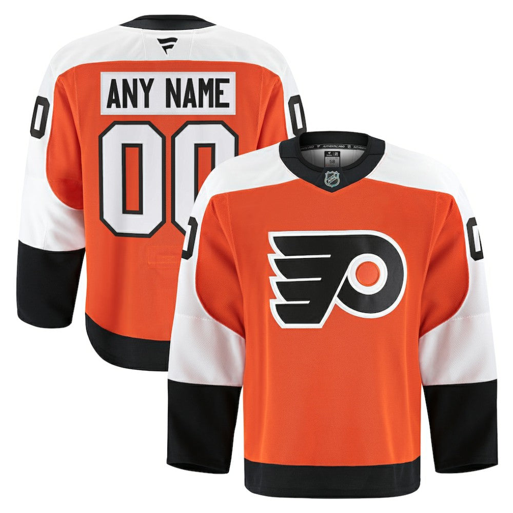 NHL Orange Philadelphia Flyers Fanatics Home Authentic Pro Custom Jersey