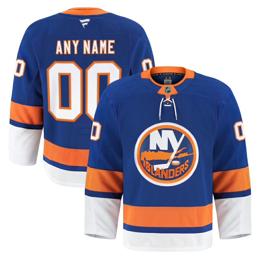 NHL Royal New York Islanders Fanatics Home Authentic Pro Custom Jersey