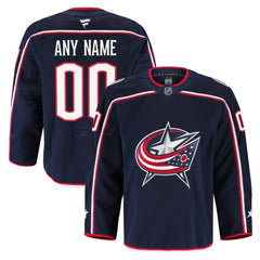 NHL Navy Columbus Blue Jackets Fanatics Home Authentic Pro Custom Jersey